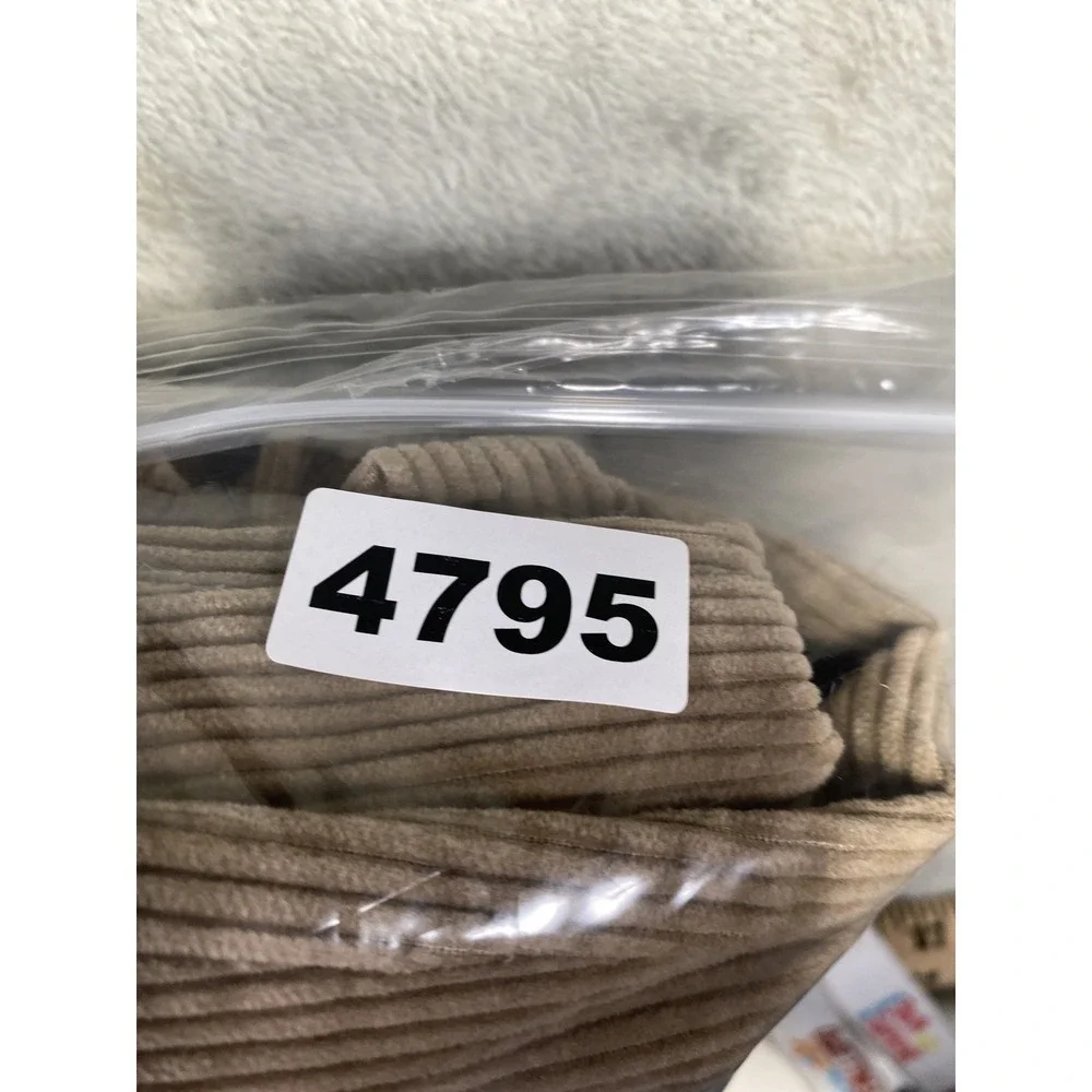 Tommy Hilfiger Pants Mens 36x32 Tan Corduroy Pleated Casual‎ Crest Logo Classic